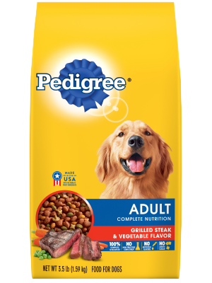 Adult Grilled Steak & Vegetable Flavor Dry Dog Food